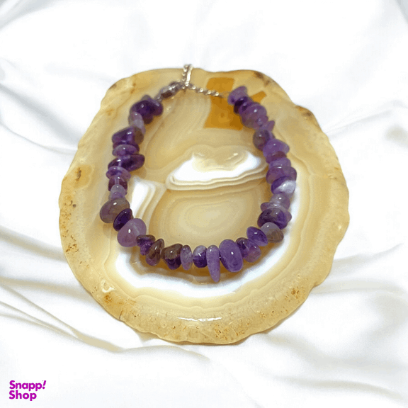 دستبند زنانه آمیتیست کد 38186