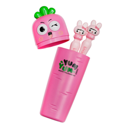 ست قاشق و چنگال کودک مدل YUM-101 به همراه قاب