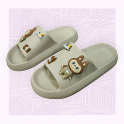 دمپایی زنانه زیتون مدل ملودی لبوبو ویانزا رنگ کرم