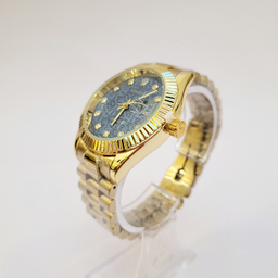 ساعت مچی عقربه ای طرح رولکس مدل دیت جاست کد 1009