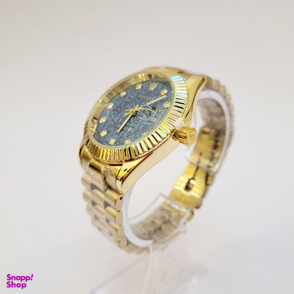 ساعت مچی عقربه ای طرح رولکس مدل دیت جاست کد 1009