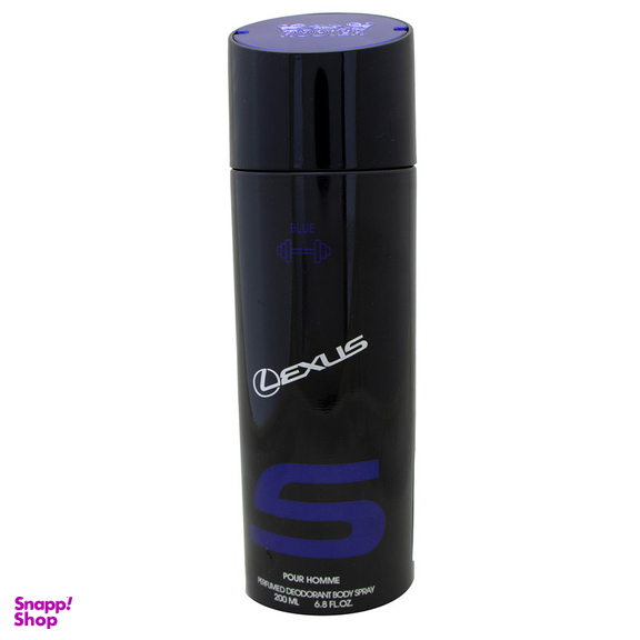 اسپری بدن مردانه رودیر مدل LEXUS BLUE حجم 200 میلیلیتر