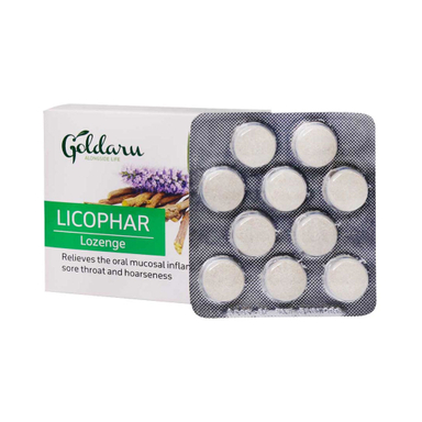 قرص مکیدنی لیکوفار گل دارو بسته 30 عددی