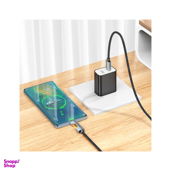 کابل USB-C هوکو مدل U123 60W طول 1.2 متر