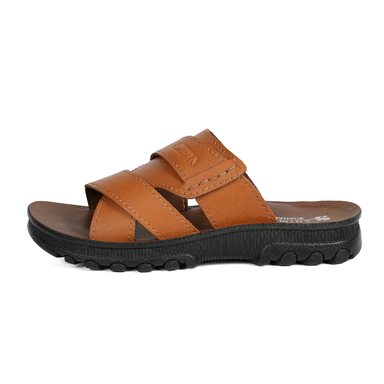 دمپایی مردانه شیما مدل سحاب رنگ عسلی