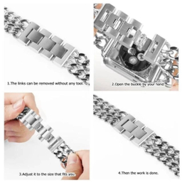 بند واچ کارتیر مدل دو لاین مناسب اپل واچ 38/40/41 میلی متر