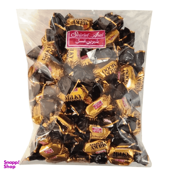 تافی با مغز کاکائو میلکی موو شیرین عسل وزن 500 گرم