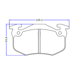 لنت ترمز عقب پارس لنت مدل PL20973 مناسب برای پژو 206