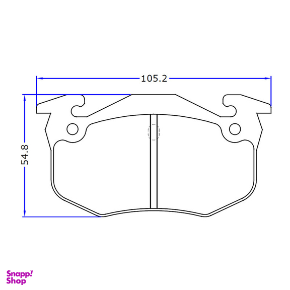 لنت ترمز عقب پارس لنت مدل PL20973 مناسب برای پژو 206