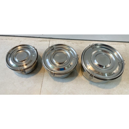 ظرف نگهدارنده مدل استیل KL19194 بسته سه عددی