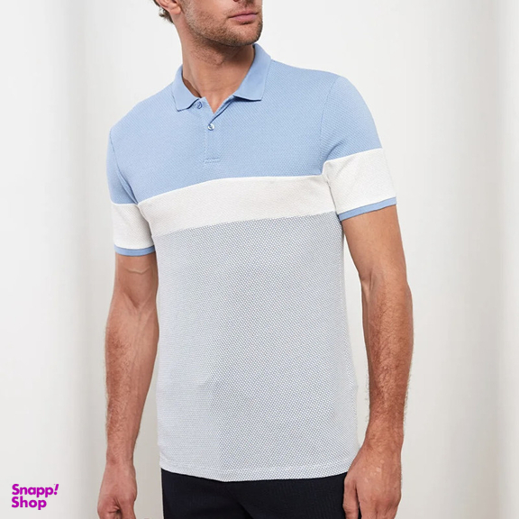 پولوشرت آستین کوتاه مردانه ال سی وایکیکی مدل آنتی باکتریال فیت اسلیم