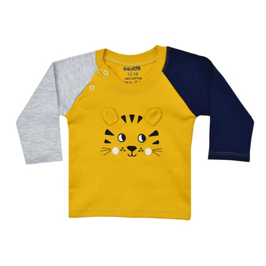 تیشرت آستین بلند نوزادی بی بی وان مدل گربه