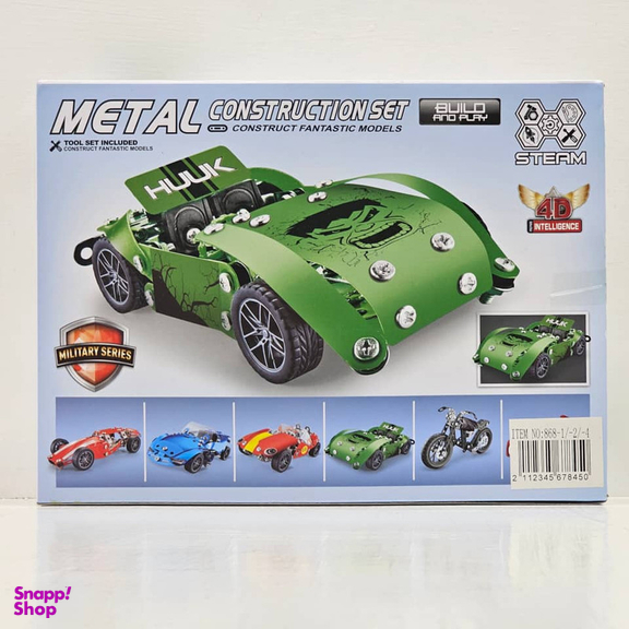 ساختنی 181 تکه ناب سل مدل METAL CONSTRUCTION SET NO.868-4 مدل ماشین فلزی