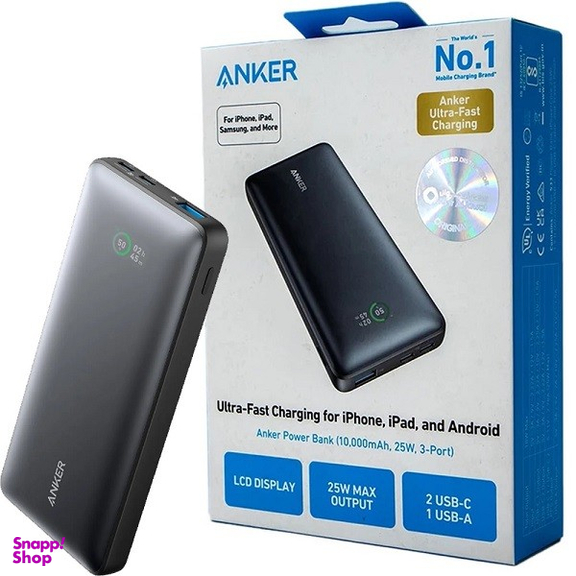 پاوربانک انکر مدل A1249H11 ظرفیت 10000 میلی آمپر ساعت