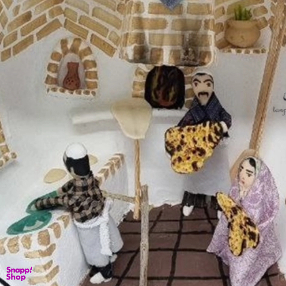 کاسه دیوارکوب حجیم سازی شده طرح نانوایی سنتی مدل TP-1023-0207-00