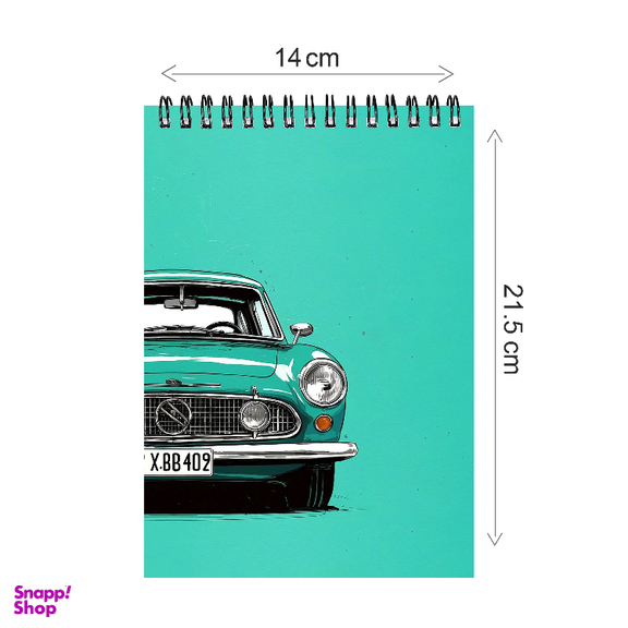 بسته لوازم تحریر پدیده نقش طرح ماشین کلاسیک مجموعه 3 عددی