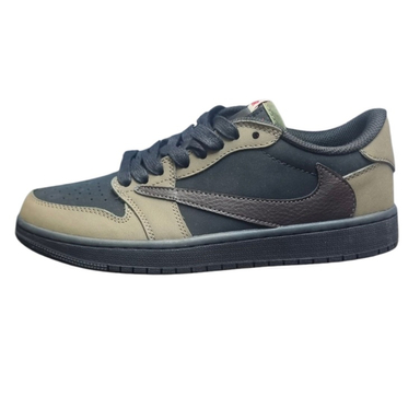 کفش مردانه طرح نایک جردن مدل تراویس اسکات کد 775 رنگ مشکی قهوه ای