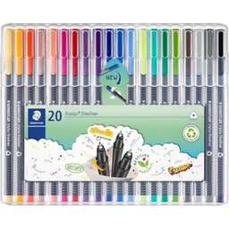 روان نویس استدلر مدل Triplus Fineliner کد 334SB20 بسته ۲۰ عددی