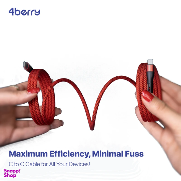 کابل تبدیل Type-C به Lightning فوربری مدل Magnetic KS-CC01-20W طول 1 متر