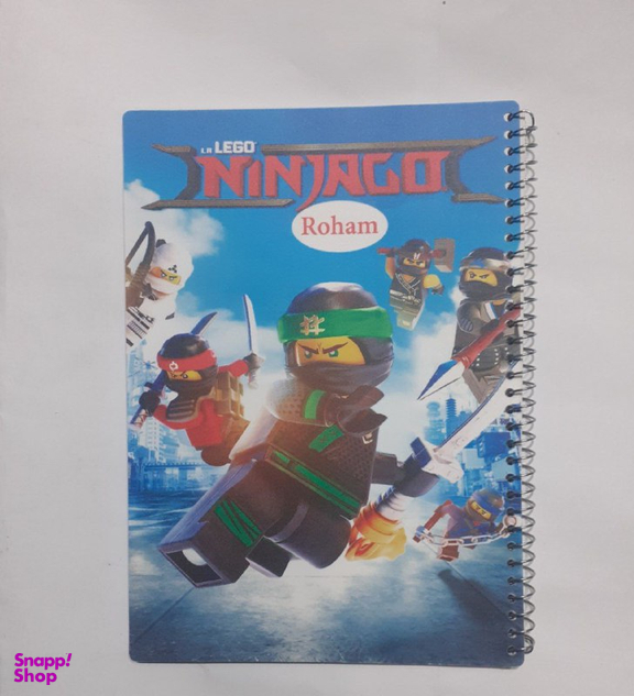 دفتر مشق 50 برگ سیمی رهام جلد pp طرح Ninjago