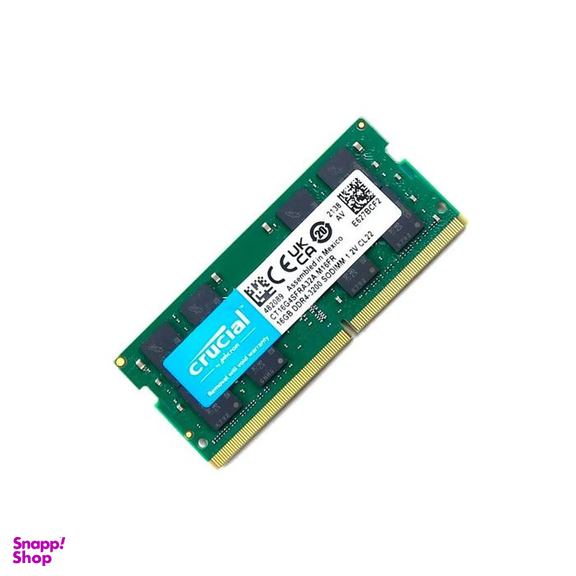 رم لپ تاپ DDR4 تک کاناله 3200 مگاهرتز CL22 کروشیال مدل CB16 ظرفیت 16 گیگابایت