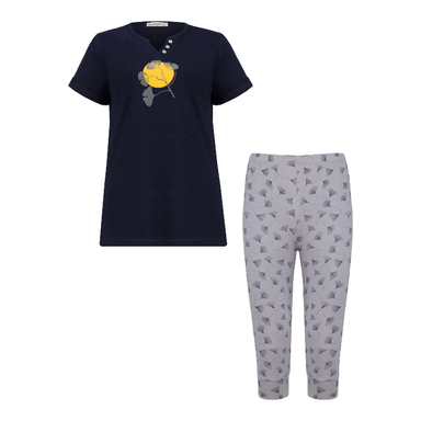 ست تیشرت و شلوارک راحتی زنانه کد 1030 رنگ مشکی