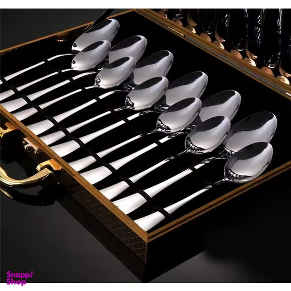 سرویس قاشق و چنگال 24 پارچه مدل لوئیس کد 01