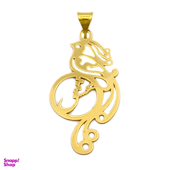 آویز گردنبند طلا 18 عیار زنانه کاپانی طرح سیمرغ کد KP006