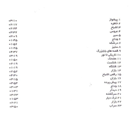 آلبوم موسیقی در چشم باد اثر حسین علیزاده نشر نقطه تعریف