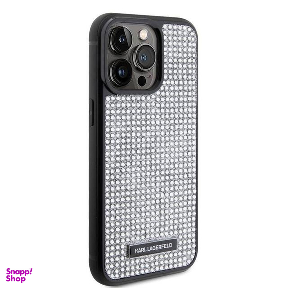 کاور گوشی موبایل کارل لاگرفلد مدل Rhinestone مناسب برای اپل iPhone 15 Pro