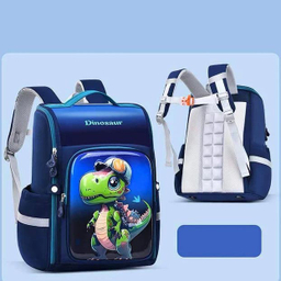 کوله پشتی صندوقی پسرانه طرح دایناسور کد 48