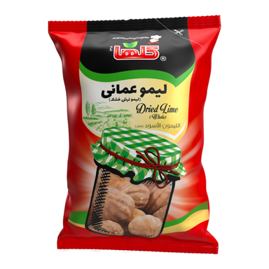 لیمو عمانی گلها وزن 100 گرم بسته بندی سلفون