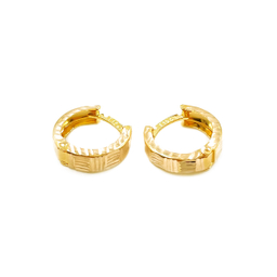 گوشواره طلا 18 عیار زنانه مدل امگا کد 131588