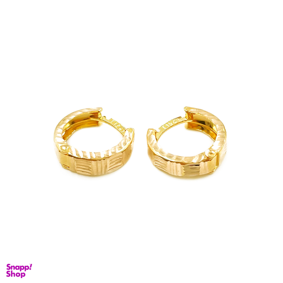 گوشواره طلا 18 عیار زنانه مدل امگا کد 131588