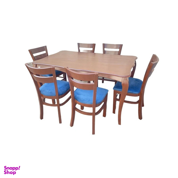 میز و صندلی ناهارخوری شش نفره گالری والریان مدل M-CH-1406