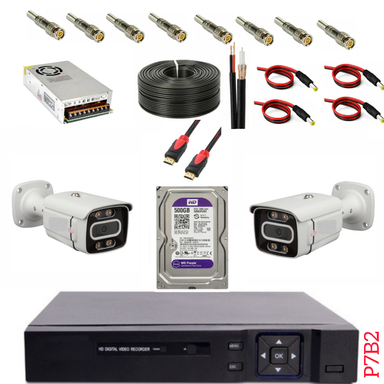 پک کامل دوربین مداربسته کد P7B2 مجموعه 20 عددی