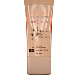 ضد آفتاب کرم پودری و پرایمری سان سیف مدل Maquisun شماره N20 حاوی SPF50 حجم ۴۰ میلی لیتر