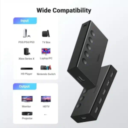 سوئیچ 6 پورت HDMI 2.0 یوگرین مدل CM568 کد 90512 به همراه ریموت کنترل