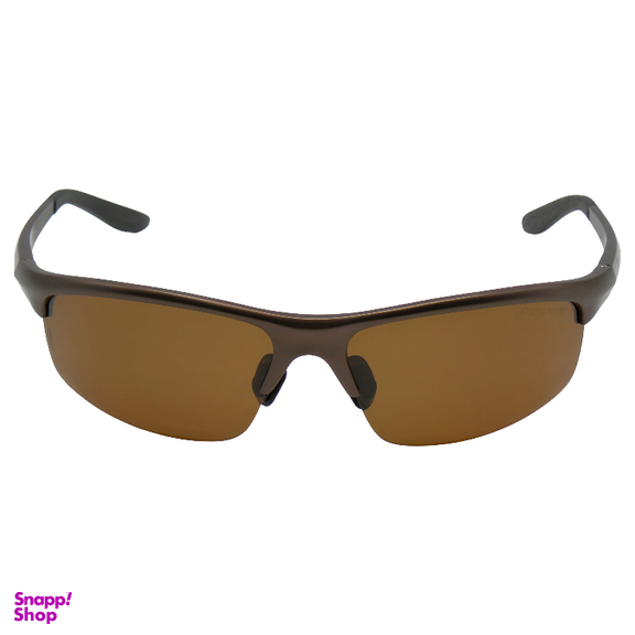 عینک آفتابی مردانه پلیس مدل UV400 POLICE 8333 رنگ قهوه ای