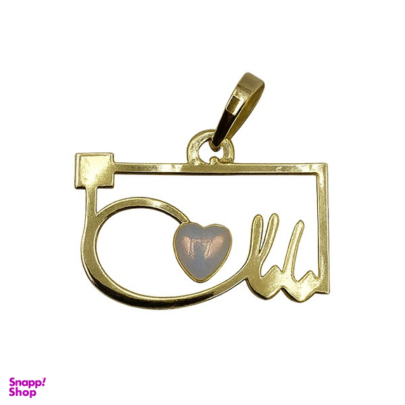 آویز گردنبند طلا 18 عیار زنانه مدل مادر و قلب سفید