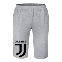 ست تیشرت و شلوارک مردانه طرح یوونتوس کد 63 رنگ طوسی فری سایز