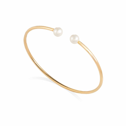 بنگل طلا 18 عیار زنانه میلی گالری طرح مروارید کد MT1823