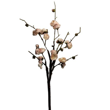 گل مصنوعی مدل شکوفه به رنگ سفید صورتی