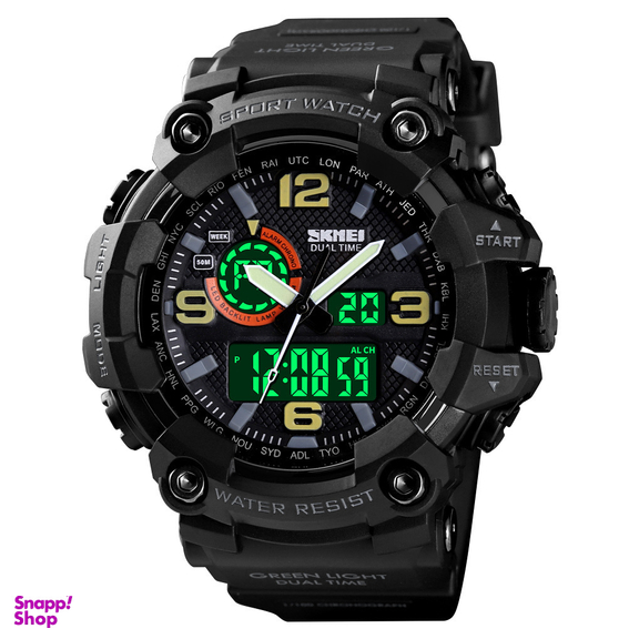 ساعت مچی عقربه ای دیجیتال مردانه اسکمی مدل 1520 BK