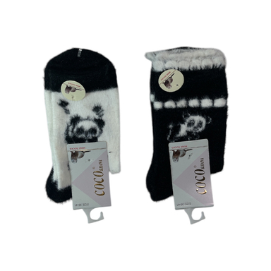 جوراب زنانه کوکو اند هانا طرح پاندا کد Coco-222 مجموعه 2 عددی