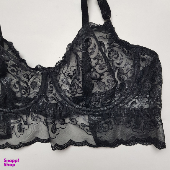 ست شورت و سوتین زنانه برتا مدل تری کد 4088AB رنگ مشکی