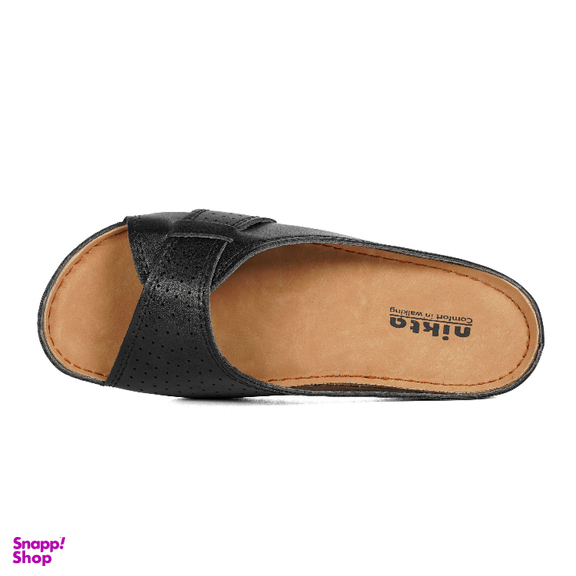 دمپایی زنانه نیکتا مدل فرانسه رنگ مشکی