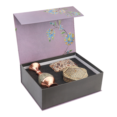 ست هدیه مسی مدل مهتاب کد08