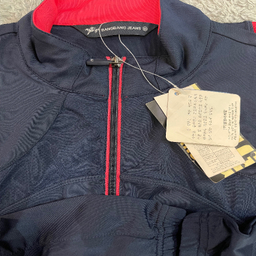 سویشرت ورزشی زنانه مدل ارتجاعی رنگ‌ سرمه ای صورتی