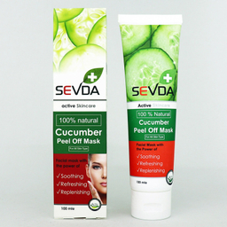 ماسک صورت سودا مدل ذغال یخ و خیار حجم 100 میلی لیتر مجموعه 2 عددی